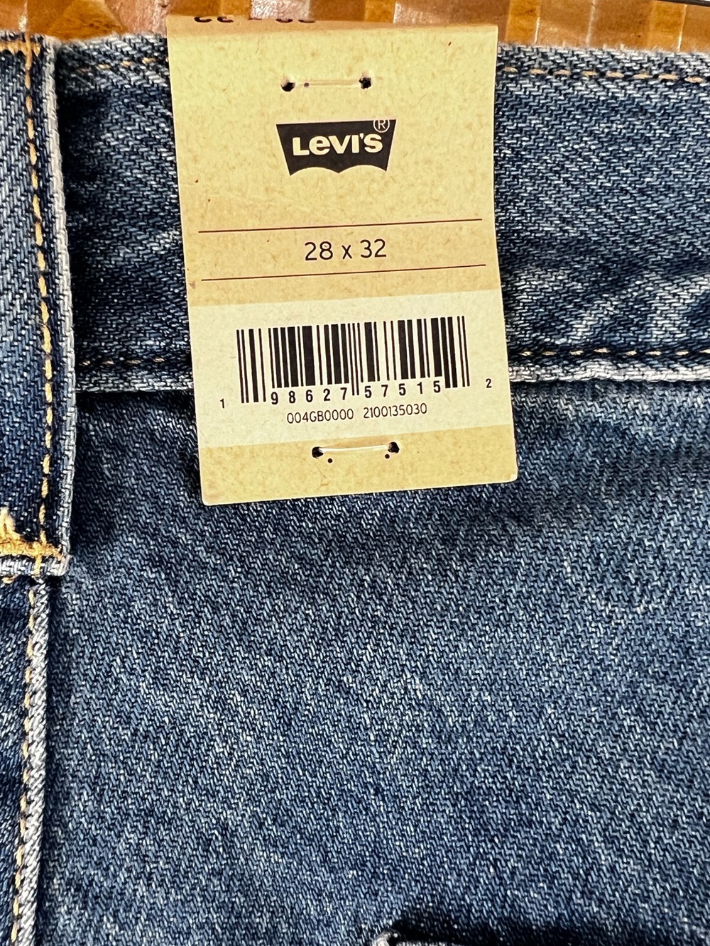 Levi’s Superlow Loose Cargo Jeans Women’s 28x32 NWT Blue Denim Low Rise Wide Leg - Picture 4 of 6